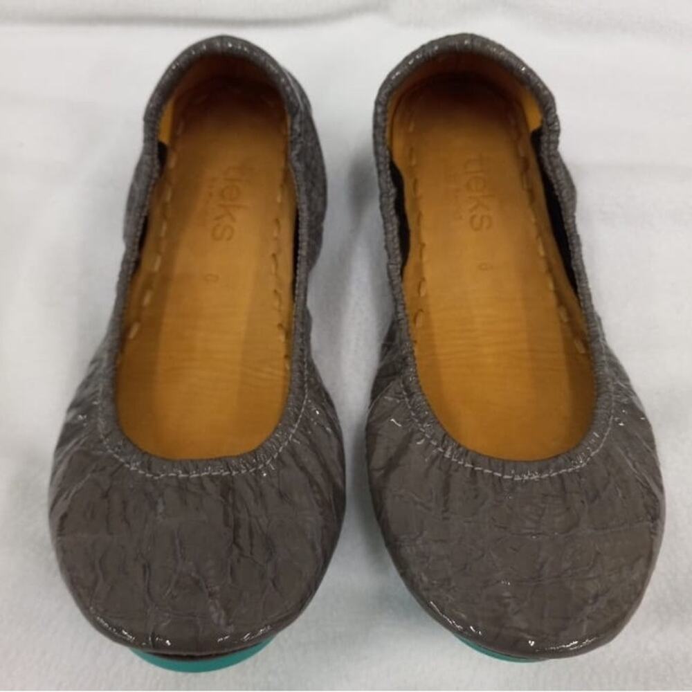 Tieks Slate Grey Crocs Ballet Flats Size: US 6